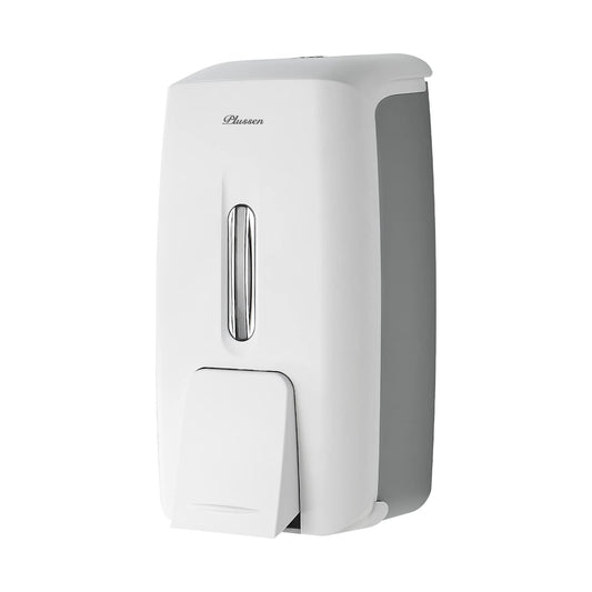 PLUSSEN Soap Dispenser Wall Mount, Adhesive No Drill Commercial Liquid Gel Hand Soap Dispenser 800ml Hand Sanitizer Dispenser for Bathroom,