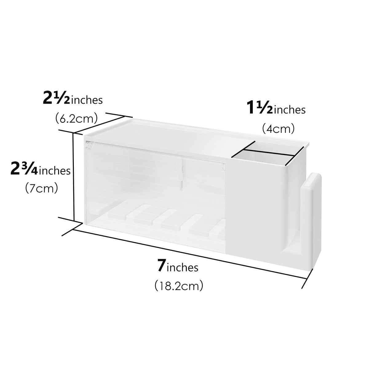 Linkidea 5-Slot Wall Mount Waterproof Toothbrush Holder for Bathroom, Plastic Organizer for Toothpaste, Compatible with Oral-B CrossAction