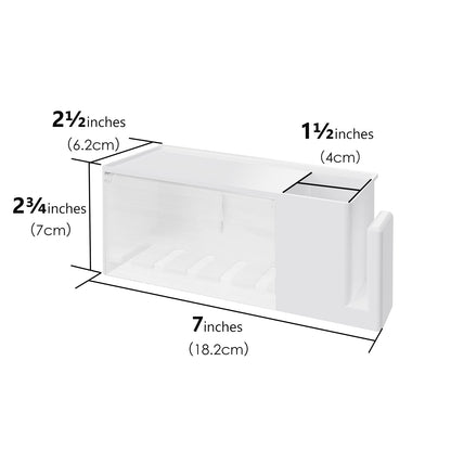 Linkidea 5-Slot Wall Mount Waterproof Toothbrush Holder for Bathroom, Plastic Organizer for Toothpaste, Compatible with Oral-B CrossAction