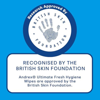 Andrex Ultimate Fresh Washlets, 12 Packs - Gentle, Biodegradable, Flushable Toilet Wipes for Everyday Hygiene, Use with Regular Toilet Roll for a Shower Fresh Clean