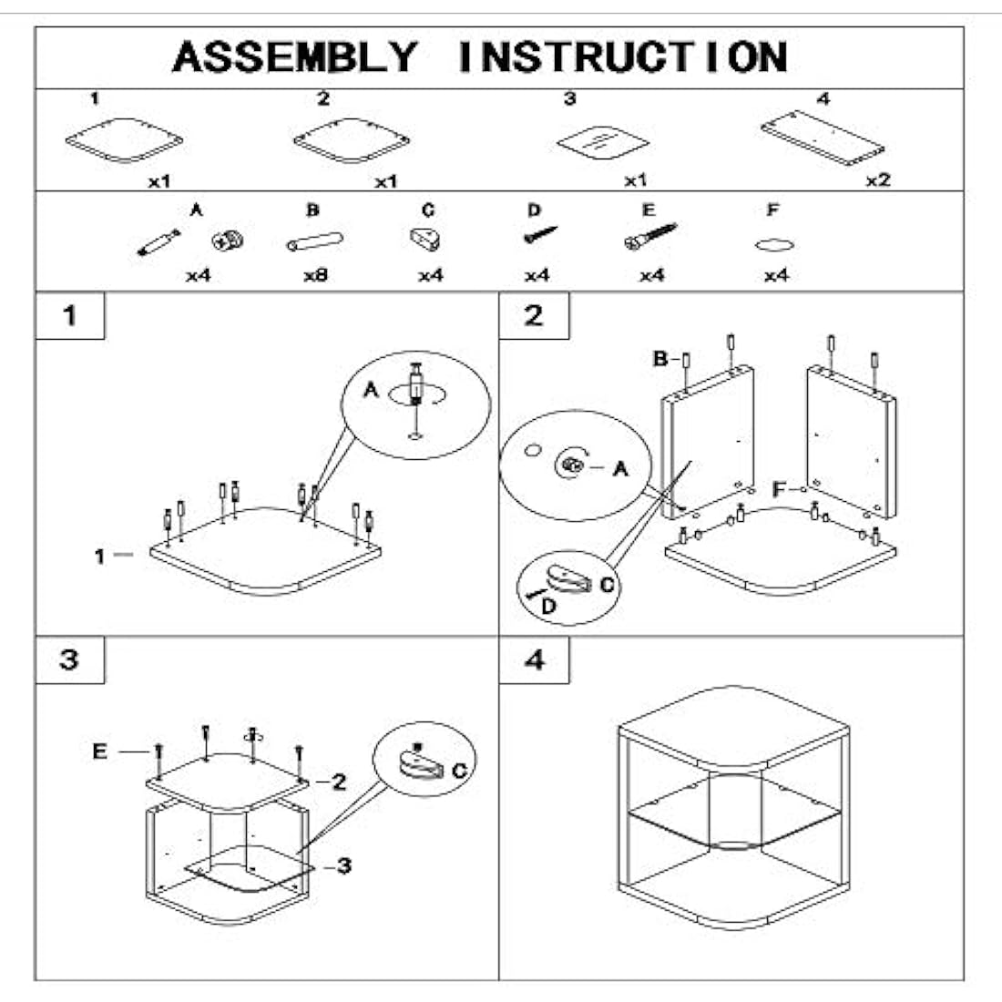 GOLDFAN Glass Wood Side Table End Table Small Coffee Table Lamp Sofa Bedside Table with Storage for Living Room/Bed Room, Oak Finish