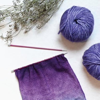 KnitPro Zing Deluxe Single Pointed Needle Set 10" (25cm) | 8 Sizes (2.5mm to 6mm)