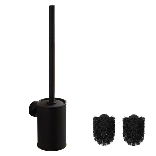 bgl Toilet Brush Set with Wall Mount, 304 Stainless Steel, Hygienic ABS Holder, Space-Saving Design, Replaceable Brush Heads & Non-Slip Base - Modern