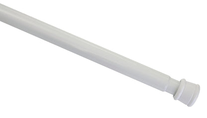 GARDINIA Tension rod, metal rod, extendable, curtain rod without drilling and screws, diameter 23/26 mm, length 130-220 cm, white