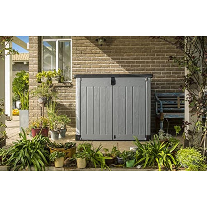 Keter Store It Out Pro Outdoor Garden Furniture Storage Shed Grey| Fade Free | All Weather Resistant | Safe and Secure | Zero Maintenance | 5 year Warranty