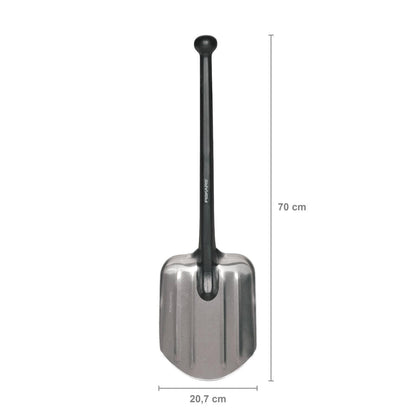 Fiskars Universal Shovel, Length: 70 cm, Weight: 479 g, Aluminium Leaf/Plastic Handle, Black, 1001574
