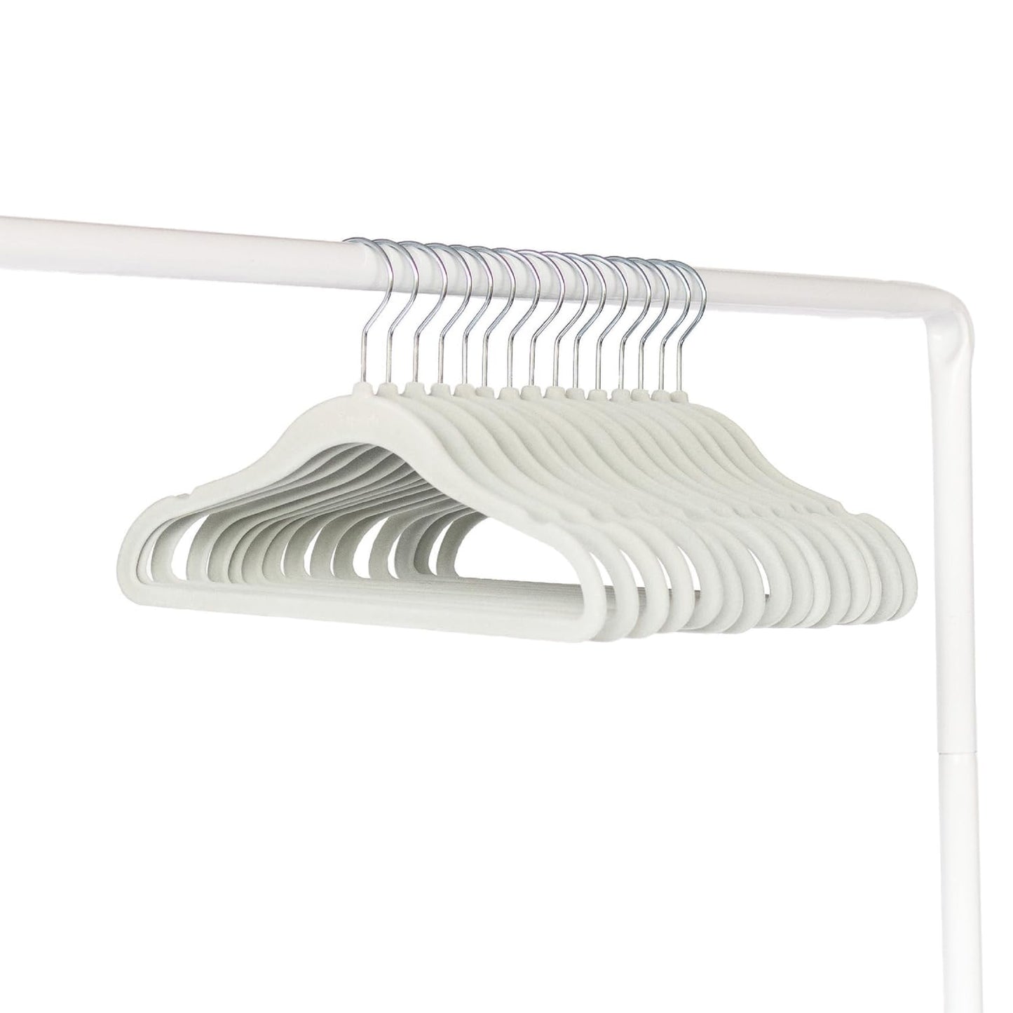 3 Sprouts Velvet Baby Hangers Non-Slip Infant and Toddler 30 Pack, Green