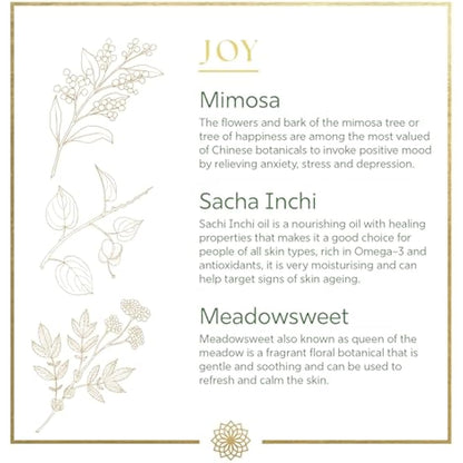 Dr Organic Evoke Joy Blissful Whipped Body Crème, Hydrating Body Cream, 24-Hour Moisturisation, with Mimosa & Meadowsweet, Certified Organic, 200ml
