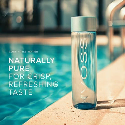 VOSS Still Water, Pack of 24 x 500ml PET Bottles, Natural Mineral Water