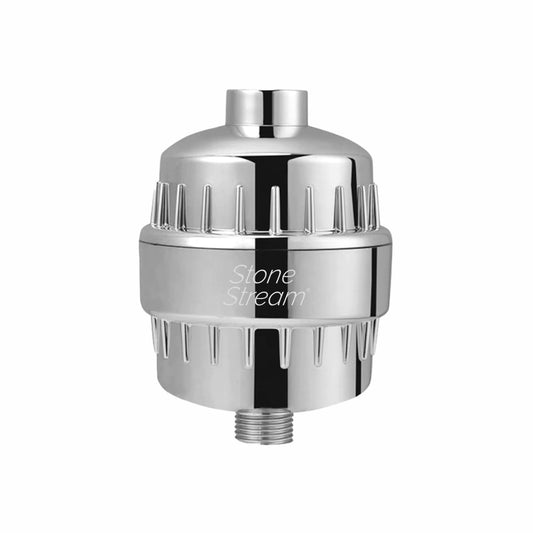 Shower Filter for Hard Water- Original StoneStream? - Water Softner Shower head filter with Vitamin C and Activated Charcoal to remove Chlorine, Heavy
