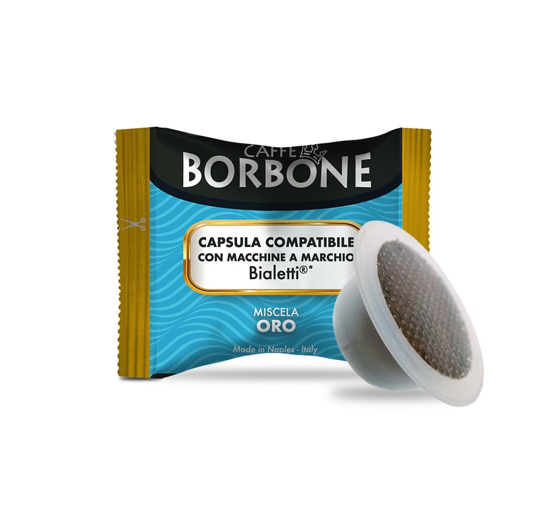 Caff? Borbone Gold Coffee Blend - 100 Capsules - Compatible with Bialetti?* Coffee Machines