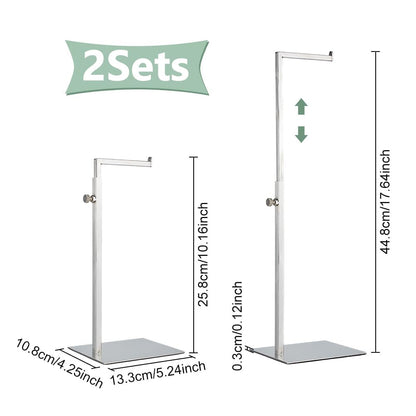 UNICRAFTALE 2 Sets Adjustable Purse Display Stand Bag Hanger Stand