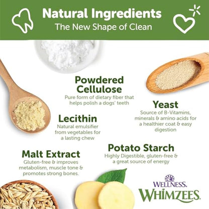 WHIMZEES Natural Dental Dog Treats, Hedgehog Large