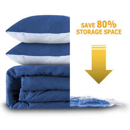 Vacuum Storage Bags Space Saver Sealer Bags,Compression Bags for Clothes, Pillows, Comforters, Blankets, Bedding 8 Combo
