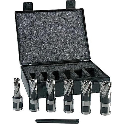 Evolution Power Tools HTCCUTKIT6S Short Series Magnetic Drilling Cutter Kit, 25 mm (Pack of 6), Orange