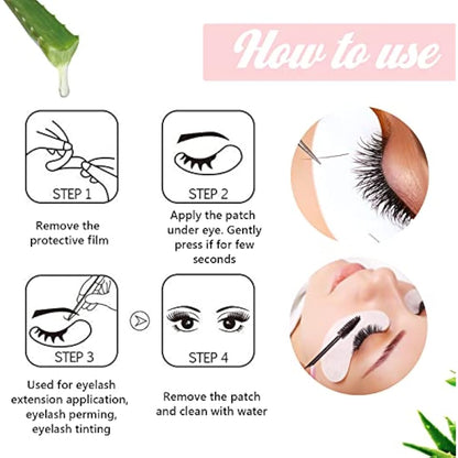 GreenLife® 400 Pairs Eyelash Lash Extension Under Eye Patches Under Eye Gel Collagen Eye Pads Lint Patches