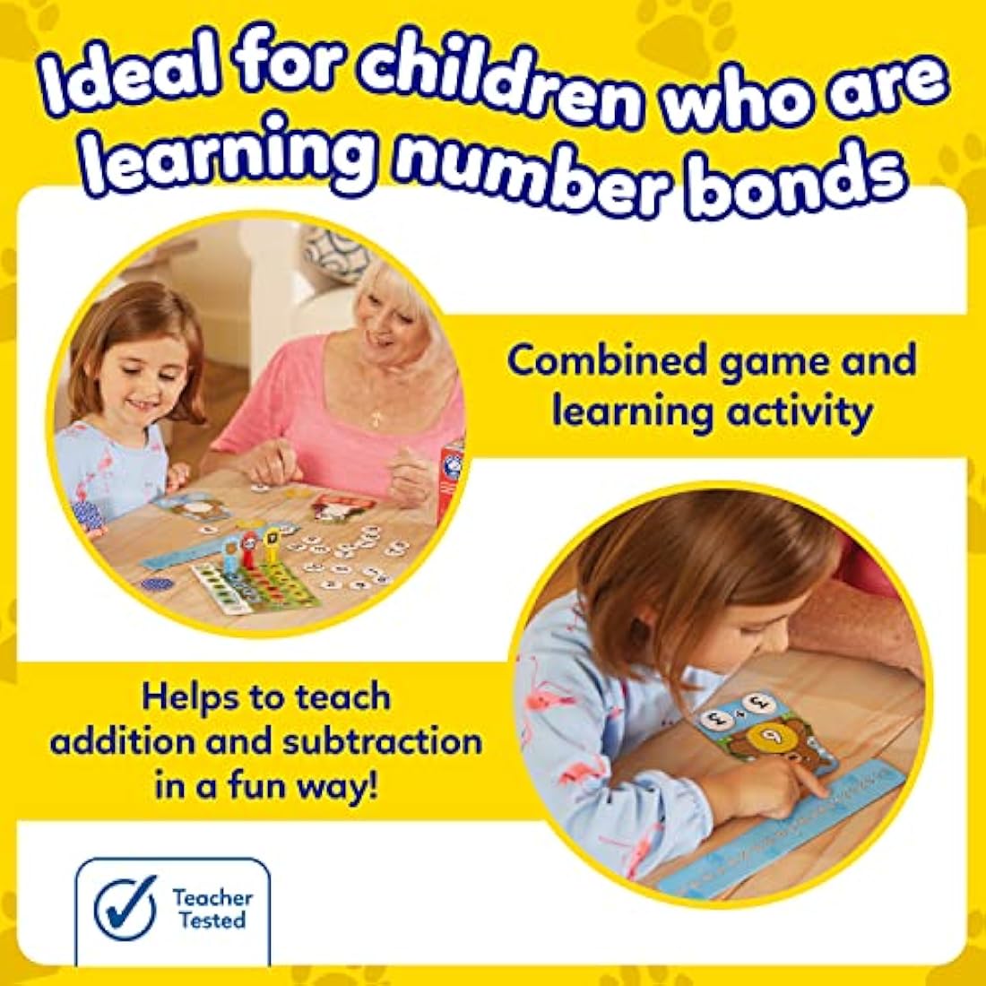 Orchard Toys Number Bears Maths Games for Children to Learn Addition & Subtraction and Number Bonds to 20, First Board Game for Kids, Makes Learning Maths Fun, Educational Toys for 5+ Year Olds