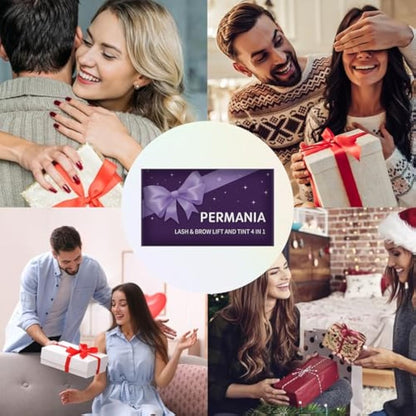 PERMANIA Lash Lift and Tint Kit, 2025 New Upgraded Lash & Brow Tint and Lift Kit, 4-in-1 Eyelash Perming and Eyebrow Lamination Kit with Tint, Beginner Friendly, Lash Up to 4-6 Weeks
