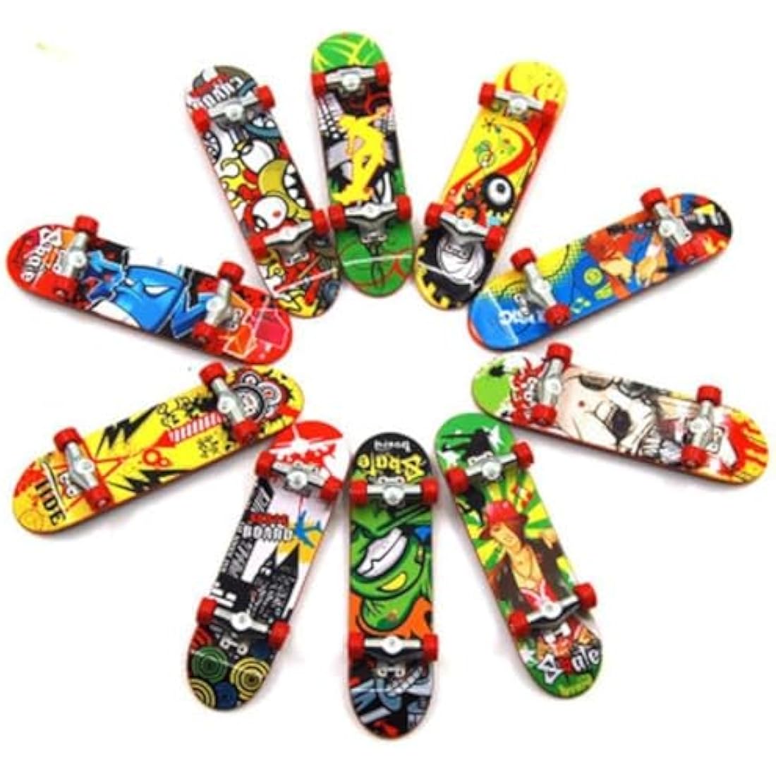Sipobuy Mini Skateboard Toy Deck Truck Finger Board Skate Park Boy Kid Children Gift Random 6pcs