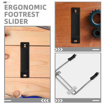 Ciieeo Desk Chair Footrest Sliders 4Pcs Replacement Parts Ergonomic Chair Foot Rest Attachment for Office and Gaming Chairs Easy Installation Smooth