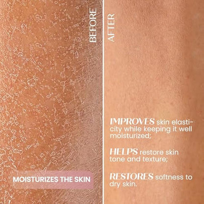 Senso Naturale Solid Body Oil Hyaluronic Acid Moisturising Cream, Improves Elasticity and Stimulates Skin Collagen with Vitamin E, 100% Natural and Vegan