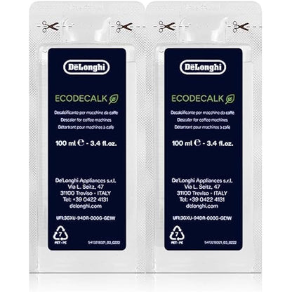 DeLonghi decalcifier EcoDecalk, mini value pack,10x 100 ml, suitable for fully automated coffee machines, no: 5513292821 Nokalk.