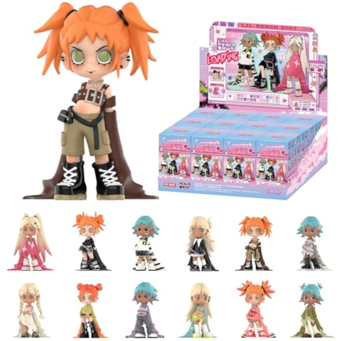 POP MART Lil Peach Riot: Loading! Series Figures Whole Set Premium Design Gifts for Women Fan-Favorite Collectible Chic Art Toy Action Figure