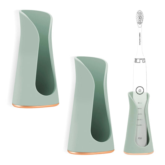 Linkidea Adhesive Electric Toothbrush Holder, Power Toothbrush Hanger Rack, Wallmount Tooth Brush Organizer Compatible with Oral-B iO Series, Philips