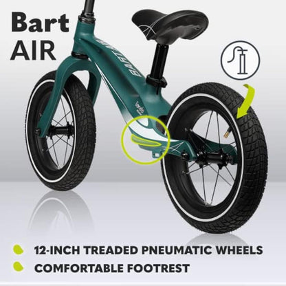 lionelo Bart Running Bike From 2 Years Up To 30Kg Magnesium Frame 12" Wheels Steering Wheel And Saddle Height Adjustable Steering Wheel Lock Footrest Carrying Handle Ultralight