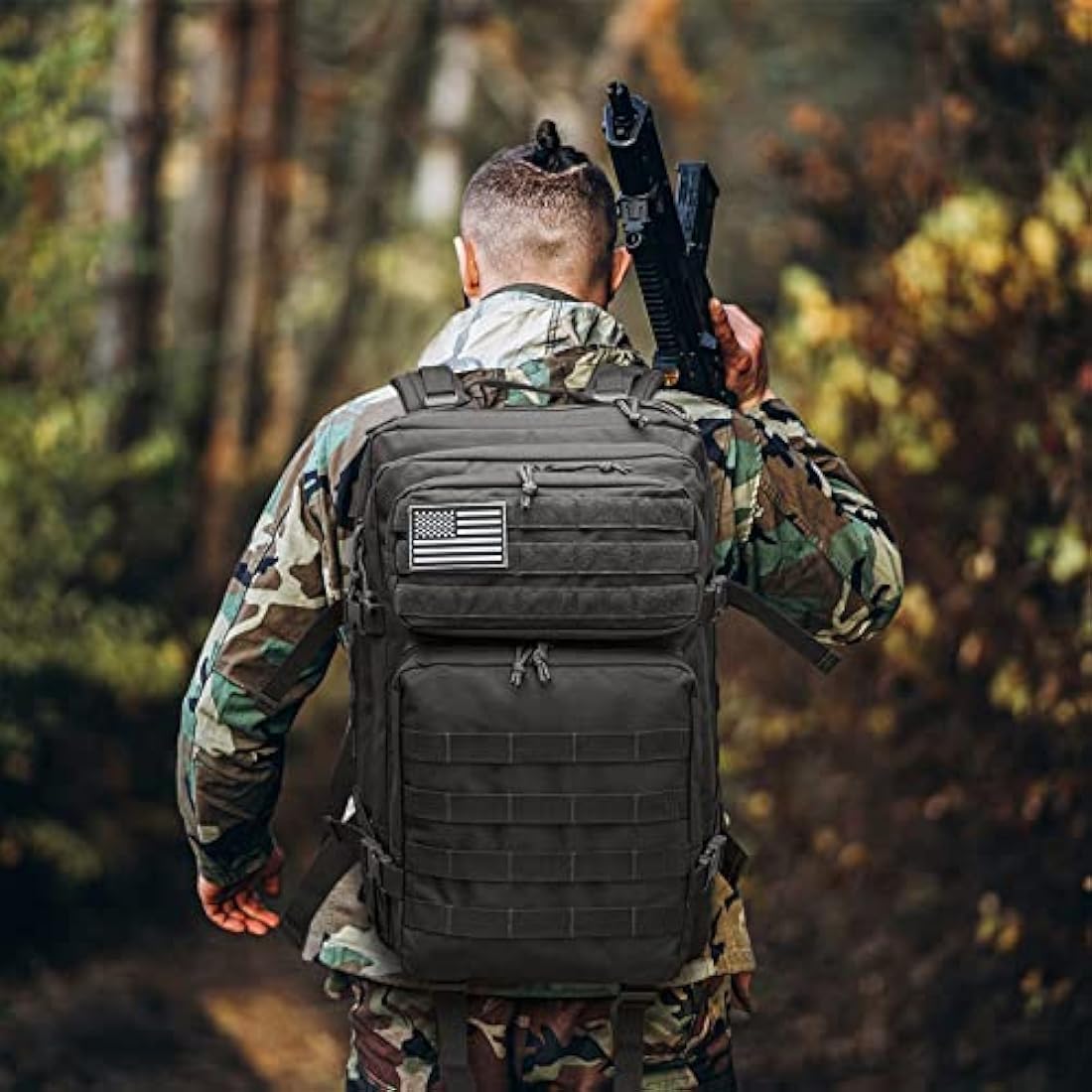 G4Free 40L Molle Backpack Large Pack Molle Shoulder Bag Rucksacks Daypack for Outdoor Hiking Camping Trekking Hunting