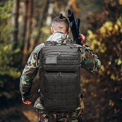 G4Free 40L Molle Backpack Large Pack Molle Shoulder Bag Rucksacks Daypack for Outdoor Hiking Camping Trekking Hunting