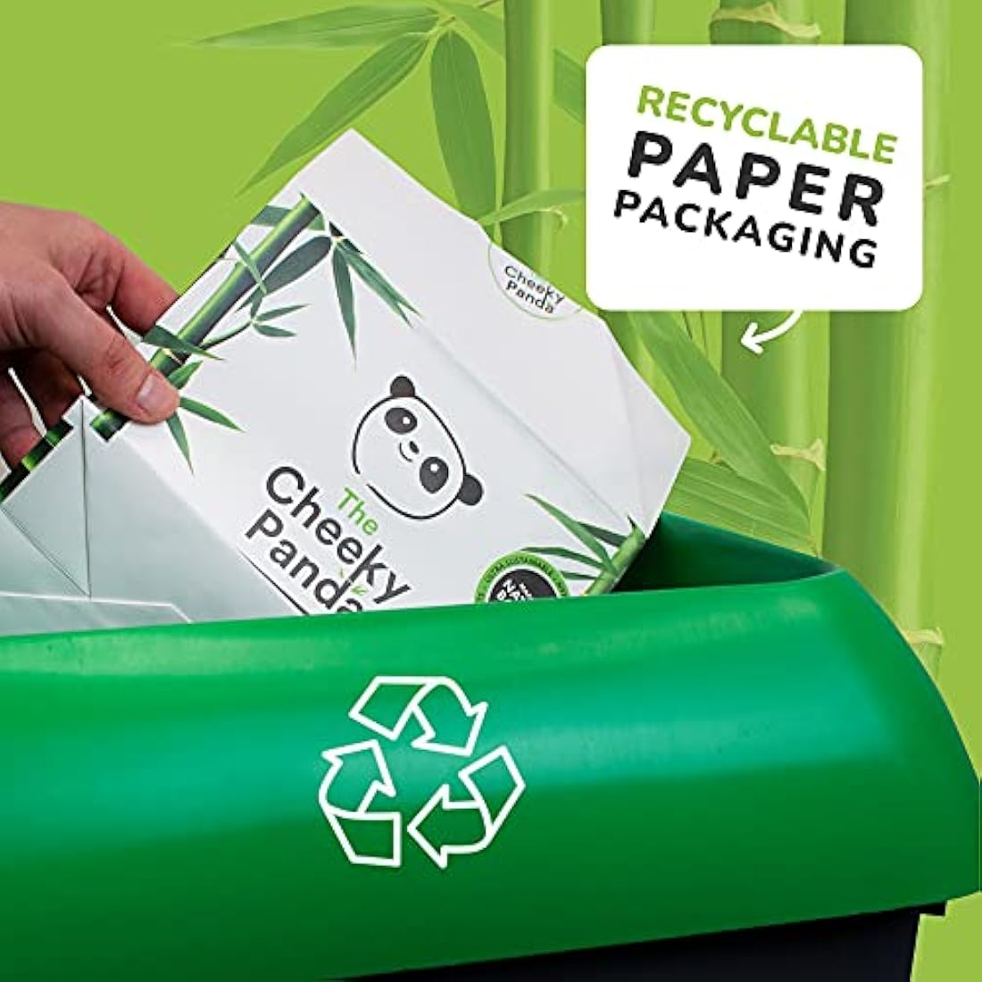 The Cheeky Panda Bamboo Toilet Rolls Bulk Buy – 45 Rolls (5 Packs of 9) | 3 Ply Toilet Paper | Plastic Free Packaging and Sustainable Tissue Paper | Compostable Loo Roll