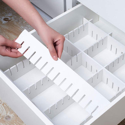 KnnRiim 12Pcs Drawer Dividers, 47 x 11 cm, Thick, PVC Drawer Storage, Adjustable Drawer Organizer Separators for Clothes, Socks, Makeup, Kitchen