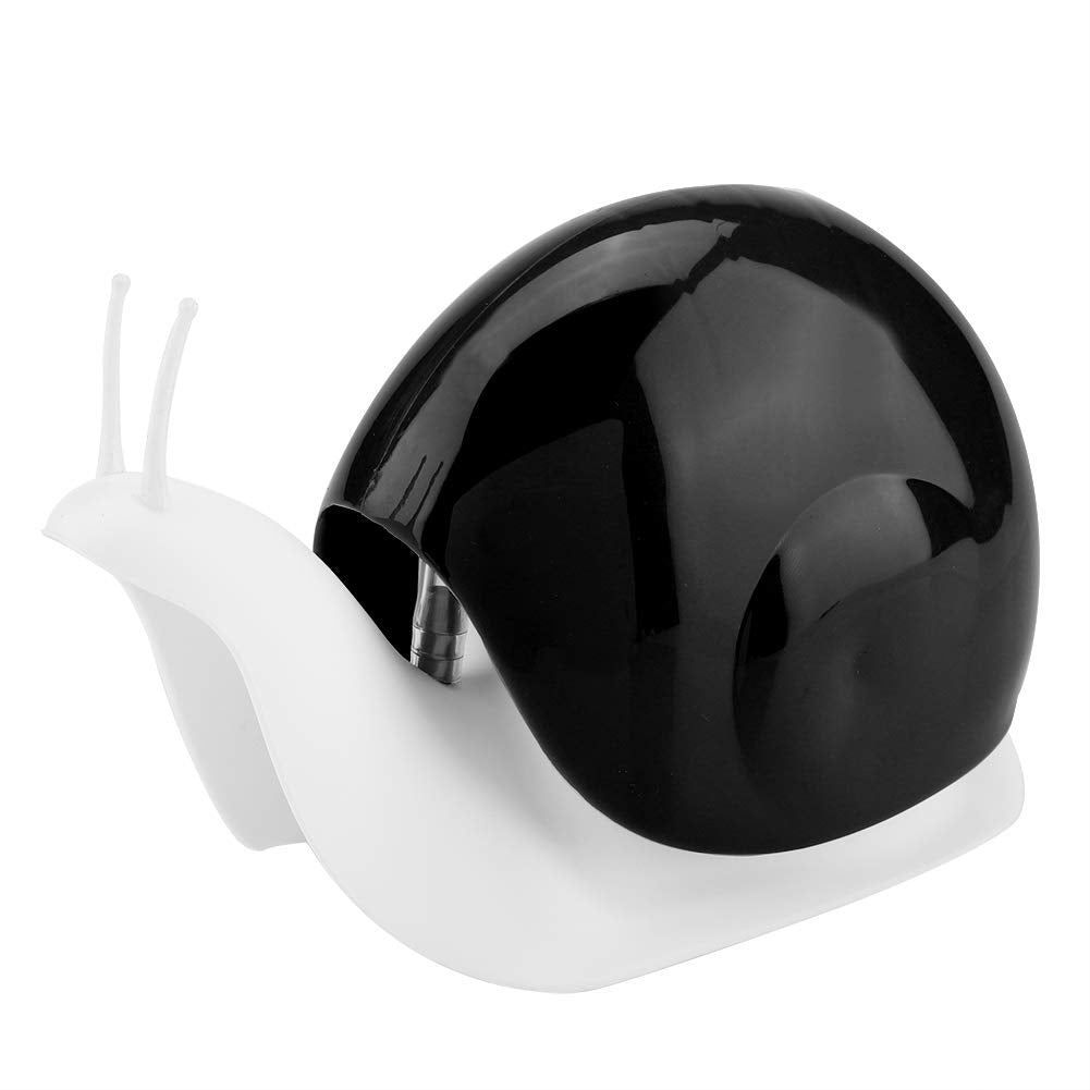 Refillable Liquid Soap Dispenser Snail Shape Liquid Bottle for Kitchen(black)