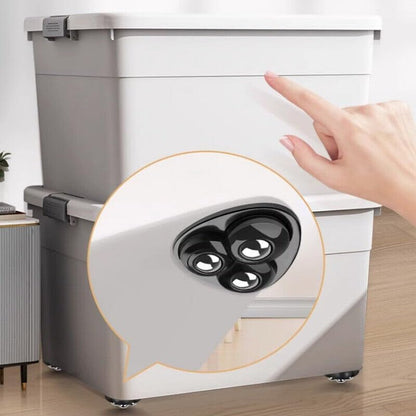 Buy-Simplicity® 4pcs Self Adhesive Mini Caster Wheel 360° Rotation, Mini Appliance Wheels Stick On