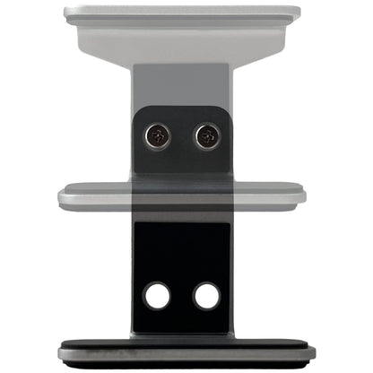 JEMACHE Under Desk Laptop Extra Mount, Metal Extra Holder Accessories for Triple or 4 Laptop Version (Silver)