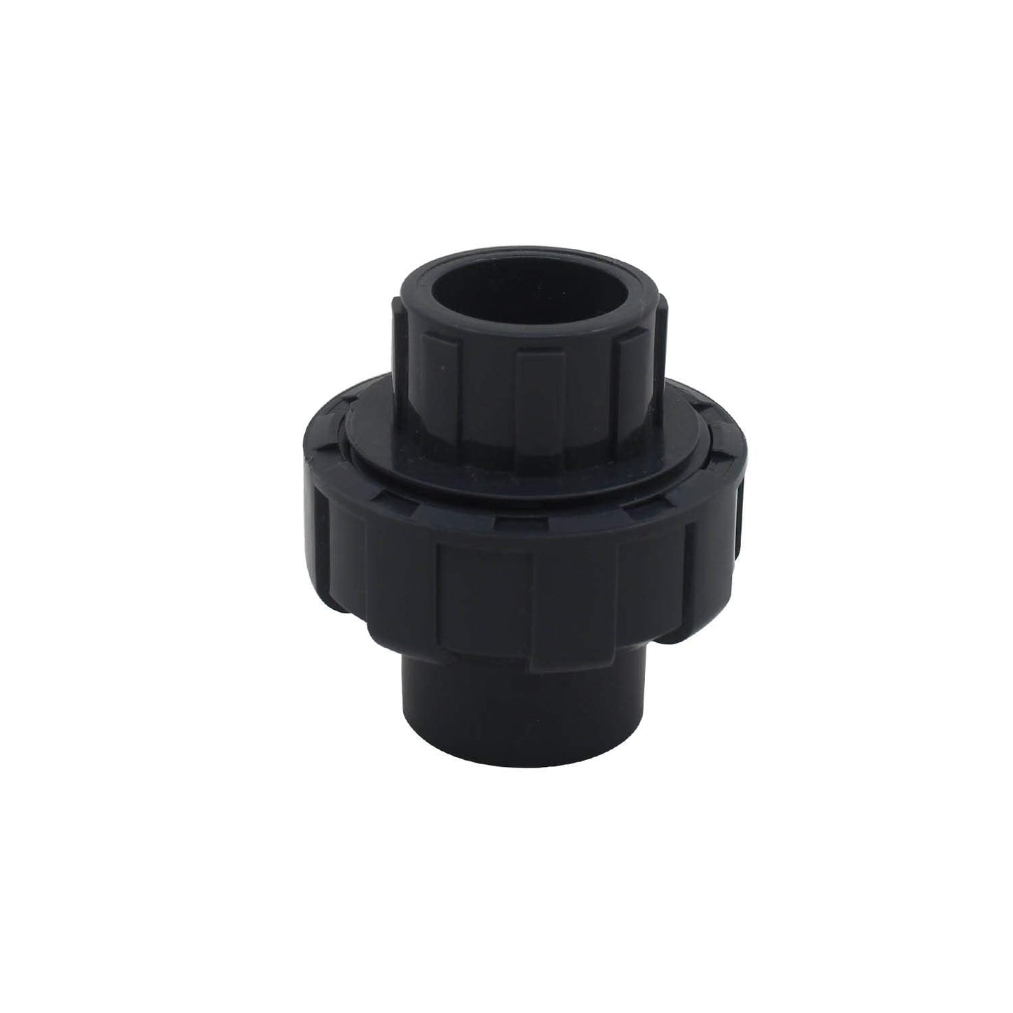 PVC Socket Union 20 25 32 40 50 63 75 90 110mm Swimming Pool Socket Pump Union Fitting PVC Pipe Union with o Ring Coupling Plastic (Inner Diameter