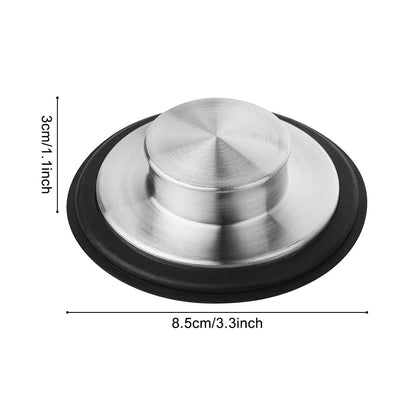 2 PCS Kitchen Sink Drain Stopper,Stainless Steel Kitchen Anty Clogging Cover for 8cm Standard Kitchen Drain Size