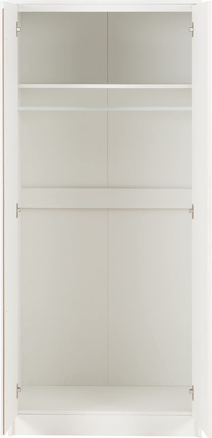 Seconique Malvern 2 Door Wardrobe in White