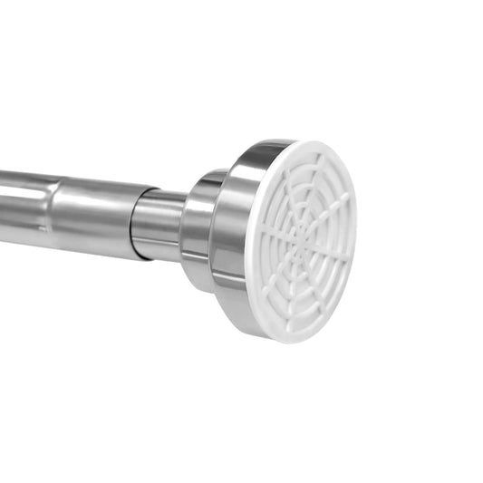 EC Breath Extendable Shower Curtain Pole Telescopic Tension Rod 105-170cm Stainless Steel Bath Closet Hanging Pole