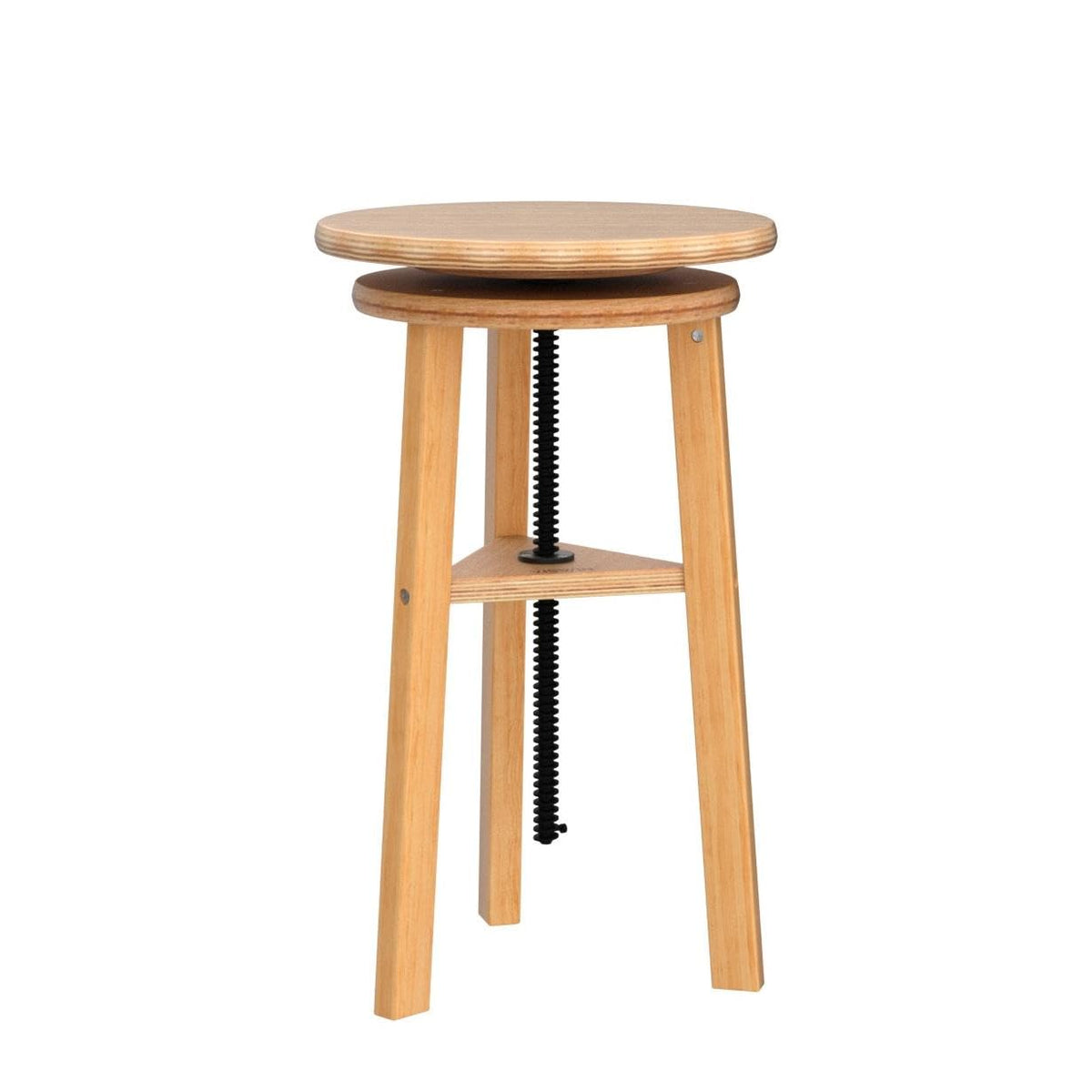 VISWIN Wooden Drafting Stool, 19-26" Adjustable Height, Solid Beech Wood Stool for Studio, Office, Home Kitchen, Bars, Artist Stool Chair for Painting
