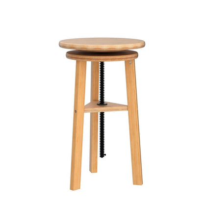 VISWIN Wooden Drafting Stool, 19-26" Adjustable Height, Solid Beech Wood Stool for Studio, Office, Home Kitchen, Bars, Artist Stool Chair for Painting