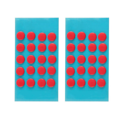 VOANZO 40pcs Mouse Feet Pads Anti-Slip Mouse Skates Universal 6mm Smooth Round Adhesive Mouse Bottom Stickers Self-Adhesive Teflon Mouse Feet