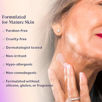 Fièra Neck Firming & Tightening Cream - Anti Aging Moisturizer for Neck - With Macadamia Oil, Hyaluronic Acid, Shea Butter - 1.69 FL. OZ. / 50 ML