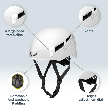 Salewa Pura Helmet, White, S/M, Unisex