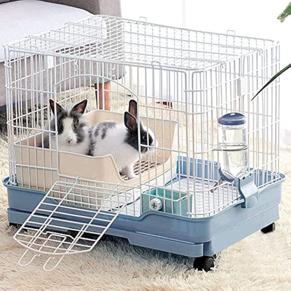 HYLYUN Large Rabbit Litter Tray Box Toilet,Potty Trainer Corner Litter Bedding Box with Drawer Larger Pet Pan for Adult Guinea Pigs, Rabbits, Hamster, Chinchilla, Ferret, Galesaur, Small Animals