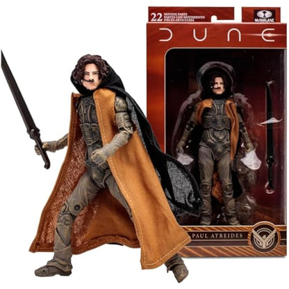 McFarlane Toys Dune: Part Two Paul Atreides 7-Inch Action Figure - Incredibly Detailed Hero's Journey with Ultra Articulation, Sword, and Collectible Art Card