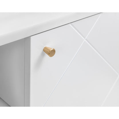 Julian Bowen Moritz TV Unit for up to 65" TVs, White - H58 x W176.5cm