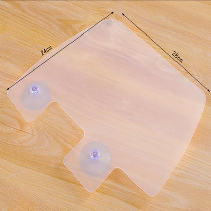 PRETYZOOM 2 Pack Sink Guard Splashproof Baffle with Suction Cups Kitchen Deflector for Basin and Bathroom Water Shield Helps Prevent Splashing on
