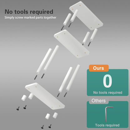 IBUYKE Narrow Side Table, 3-Tier End Table with Storage Shelf Black, Slim Small Table, 40x18x62.5cm,Thin Bedside Table for Living Room Bedroom Office,